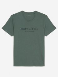 Marc O´Polo Bodywear Koszulka w kolorze zielonym rozmiar: M. Brązowe koszulki polo m, bez wzorów, z bawełny, bez kołnierzyka, bez ramiączek. Za 88.43 zł.
