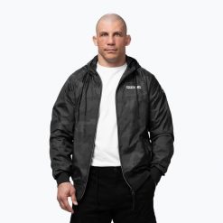 Kurtka męska Pitbull Athletic Logo Nylon Hooded. Czarne kurtki PITBULL, m, bez wzorów, z nylonu, bez kaptura. Za 229.99 zł.