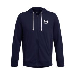 Bluza z kapturem i zamkiem błyskawicznym Under Armour Rival Terry. Białe bluzy z kapturem Under Armour, xl, bez wzorów, z materiału, z kapturem. Za 295.90 zł.