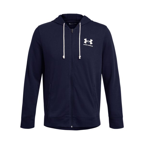 Bluza z kapturem i zamkiem błyskawicznym Under Armour Rival Terry. Białe bluzy z kapturem Under Armour, xl, bez wzorów, z materiału, z kapturem. Za 327.10 zł.