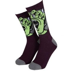 Skarpety Santa CruzHand Dot Bordeaux. Czerwone skarpety Santa Cruz, bez wzorów. Za 80.37 zł.