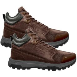 Buty turystyczne męskie Joma TK.AJOFRIN MEN trekkingowe wysokie. Brązowe buty trekkingowe Joma, na zimę, bez wzorów, bez zapięcia. Za 199.99 zł.