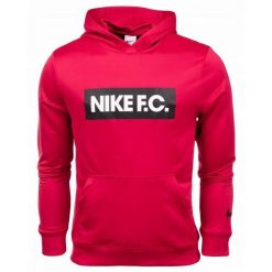 Męska Bluza Z Kapturem DF FC Libero. Czerwone bluzy z kapturem Nike, m, bez wzorów, z kapturem. Za 222.99 zł.