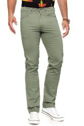 WRANGLER SPODNIE MĘSKIE ARIZONA MOSS GREEN W12OV6330 112126477. Zielone spodnie materiałowe Wrangler, na co dzień, l, bez wzorów, z materiału. W wyprzedaży za 79.99 zł.