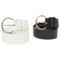 Pasek Poliuretan Basic 2pak. Brązowe paski Urban Classics, bez wzorów. Za 84.99 zł.