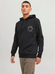 Jack&Jones Bluza Warrior 12242543 Czarny Regular Fit. Czarne bluzy Jack&Jones, m, bez wzorów, z bawełny, bez kaptura. Za 79.99 zł.