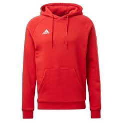 Core 18 Hoody Bluza bawełna 337. Białe bluzy Adidas, m, bez wzorów, z bawełny, bez kaptura. Za 79.99 zł.