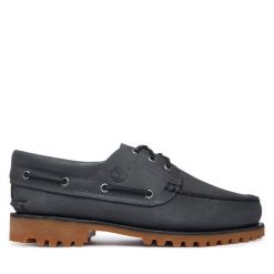 Półbuty Timberland. Szare eleganckie półbuty Timberland, bez wzorów, bez obcasa, bez zapięcia. Za 899.99 zł.