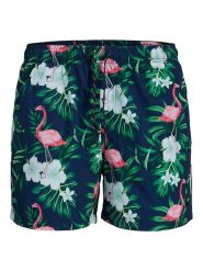 Jack & Jones Szorty kąpielowe "Maui" w kolorze granatowo-zielonym rozmiar: XXL. Niebieskie kąpielówki Jack & Jones, xxl, bez wzorów, z materiału. Za 57.20 zł.