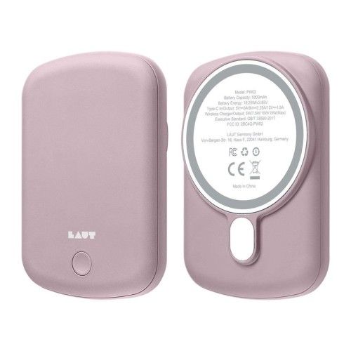 LAUT L_PCH_P bank mocy 5000 mAh Bezprzewodowe ładowanie Różowy. Czerwone powerbanki No name. Za 288.99 zł.