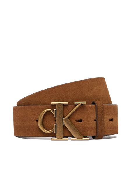 Calvin Klein Pasek Męski LV04D7084G Brązowy. Brązowe paski CALVIN KLEIN, bez wzorów, ze skóry. Za 289.99 zł.
