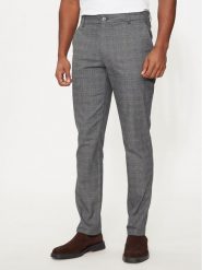 Hechter Paris Chinosy 25855 142391 Szary Modern Fit. Szare eleganckie spodnie Hechter Paris, m, z bawełny. Za 149.99 zł.