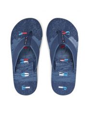 Tommy Jeans Japonki Tjm Elevated Beach Sandal EM0EM01561 Niebieski. Niebieskie japonki Tommy Jeans, bez wzorów, z jeansu. Za 109.99 zł.