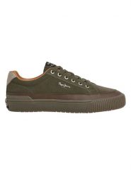 Pepe Jeans FOOTWEAR Skórzane sneakersy w kolorze khaki rozmiar: 42. Brązowe buty sportowe casual Pepe Jeans FOOTWEAR, bez wzorów, z jeansu, bez zapięcia. Za 155.15 zł.