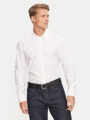 Boss Koszula Relegant 50518304 Biały Regular Fit. Białe koszule Boss, m, bez wzorów, z bawełny, bez kołnierzyka, bez ramiączek. Za 376.19 zł.