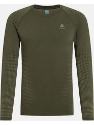 Odlo Podkoszulek funkcyjny "Performance Warm" w kolorze khaki rozmiar: L. Brązowe podkoszulki ODLO, l, bez wzorów, z materiału, bez ramiączek. Za 192.79 zł.