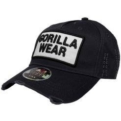 Harrison Czapka - Czarny/Biały. Białe czapki z daszkiem GORILLA WEAR, bez wzorów. Za 137.00 zł.