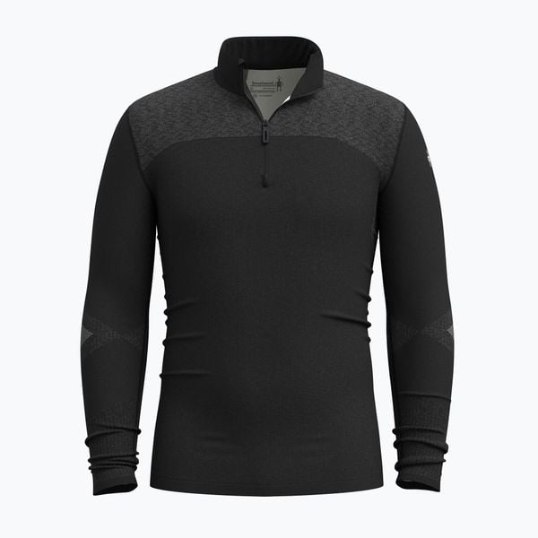 Bluza termoaktywna męska Smartwool Intraknit Thermal Merino Base Layer 1/4 Zip. Czarne bielizna termoaktywna Smartwool, m, bez wzorów, z wełny, bez ramiączek, trekkingowe. W wyprzedaży za 529.99 zł.