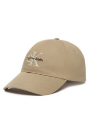 Calvin Klein Czapka z daszkiem Monologo Embroidery Baseball Cap LV04G5004G Beżowy. Brązowe czapki z daszkiem CALVIN KLEIN, bez wzorów, z bawełny. Za 169.99 zł.