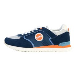 Buty do chodzenia męskie Colmar Travis Block. Niebieskie buty sportowe casual Colmar, bez wzorów, z gumy, bez zapięcia. Za 553.00 zł.
