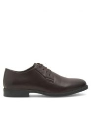 Lanetti Półbuty DURAIN-19S MI08 Brązowy. Brązowe eleganckie półbuty Lanetti, bez wzorów, ze skóry, bez obcasa, bez zapięcia. Za 119.99 zł.