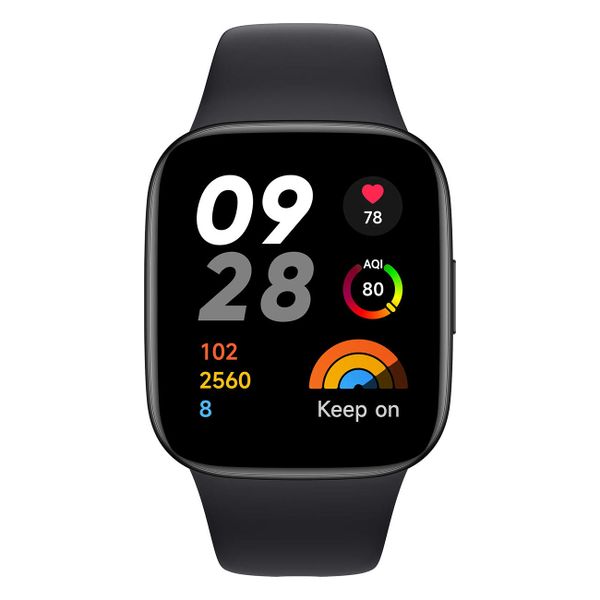 Zegarek smartwatch Redmi Watch 3. Czarne zegarki Xiaomi, plastikowe. W wyprzedaży za 372.50 zł.
