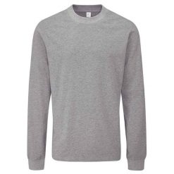 Koszulka Z Długim Rękawem Dla Dorosłych Unisex Essential Heavyweight. Szare bluzki z długim rękawem MANTIS, bez wzorów, bez kołnierzyka, bez ramiączek. Za 100.99 zł.