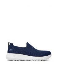 Skechers Półbuty Modulating 216170/NVY Granatowy. Niebieskie eleganckie półbuty Skechers, bez wzorów, z materiału, bez obcasa, bez zapięcia. Za 209.99 zł.