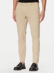 BOSS Chinosy H-Kaiton1 50543312 Beżowy Slim Fit. Brązowe eleganckie spodnie Boss, m, z bawełny. Za 629.99 zł.