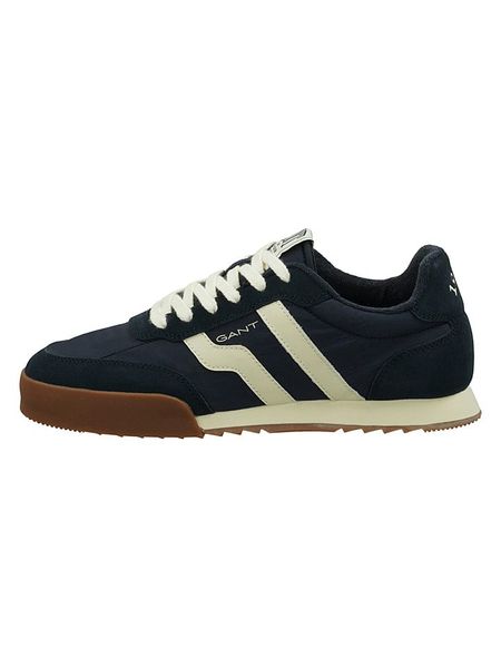 GANT Footwear Skórzane sneakersy "Baylle" w kolorze granatowym rozmiar: 42. Niebieskie buty sportowe casual GANT Footwear, bez wzorów, bez zapięcia. Za 350.26 zł.