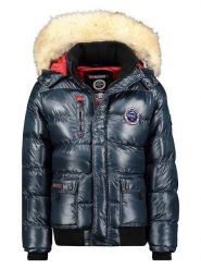 Geographical Norway Kurtka zimowa "Bugs" w kolorze granatowym rozmiar: XL. Niebieskie kurtki Geographical Norway, na zimę, xl, bez wzorów, bez kaptura. Za 194.61 zł.