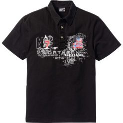 Shirt polo Regular Fit bonprix czarny. Koszulki polo marki bonprix, polo. Za 27.99 zł.