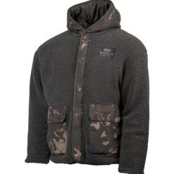 Bluza Męska Wędkarska Nash Zero Tolerance Sherpa Fleece Hoody. Brązowe bluzy Nash, m, bez wzorów, bez kaptura. Za 539.99 zł.