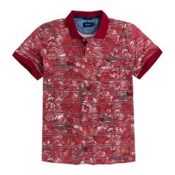 Koszulka polo w kolorze czerwonym ze wzorem. Koszulki polo sportowe marki Pepe Jeans. W wyprzedaży za 149.95 zł.