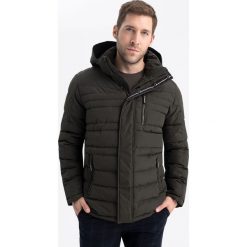 Zimowa kurtka męska J-HOST. Brązowe kurtki Volcano, na jesień, m, bez wzorów, z materiału, bez kaptura. Za 359.99 zł.