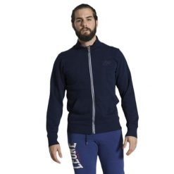 Męska bluza Leone 1947 Apparel. Niebieskie bluzy LEONE 1947 APPAREL, l, bez wzorów, z tkaniny, bez kaptura. Za 159.14 zł.