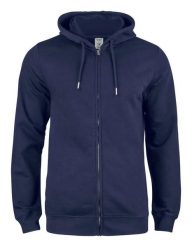 Clique Premium OC Hoody Full Zip - bluza z kapturem z bawełny organicznej. Niebieskie bluzy z kapturem CLIQUE, m, bez wzorów, z bawełny, z kapturem. Za 293.24 zł.