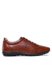 Geox Półbuty U Symbol B U74A5B 00043 C6003 Brązowy. Brązowe eleganckie półbuty Geox, bez wzorów, ze skóry, bez obcasa, bez zapięcia. Za 279.99 zł.