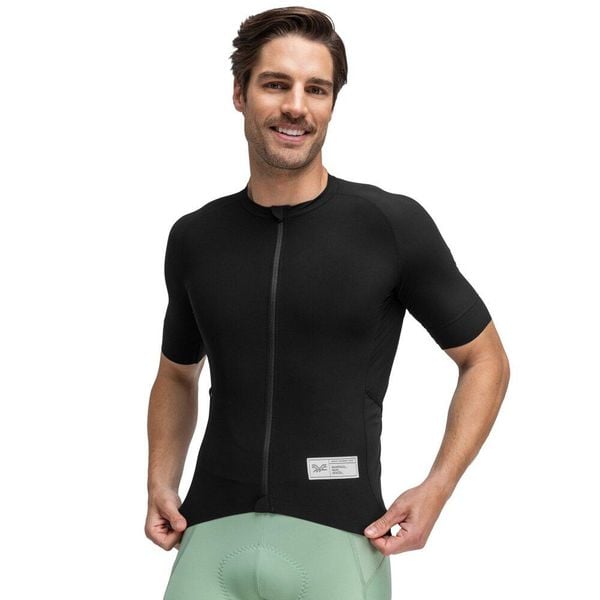 Koszulka rowerowa gravel męska GM2 Tasmania. Czarne bluzy SIROKO, l, bez wzorów, z materiału, bez kaptura. W wyprzedaży za 168.00 zł.