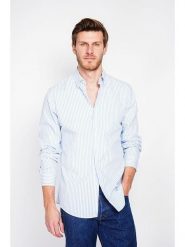 William de Faye Koszula w kolorze błękitno-białym rozmiar: 46. Białe koszule William de Faye, bez wzorów, z bawełny, bez kołnierzyka, bez ramiączek. Za 143.99 zł.