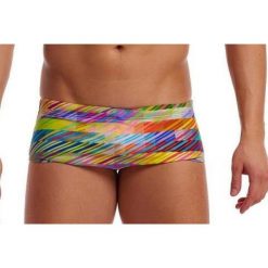 Trunki męskie Funky Trunks Static Stack - sidewinder. Odzież kąpielowa Funky Trunks, m, bez wzorów, sportowe. Za 159.00 zł.