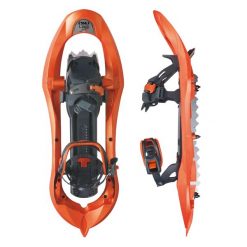 Rakiety śnieżne TSL 418 up & down fit grip. Brązowe buty trekkingowe TSL, bez wzorów, bez zapięcia. Za 985.00 zł.