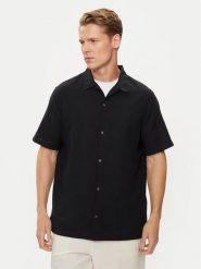 Gap Koszula 885310-02 Czarny Regular Fit. Czarne koszule GAP, m, bez wzorów, z bawełny, bez kołnierzyka, bez ramiączek. Za 129.99 zł.
