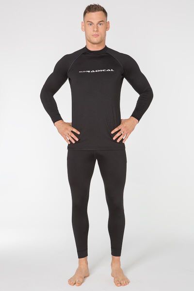 Bielizna termoaktywna szybkoschnąca Rough Radical Magnum. Czarna bielizna termoaktywna ROUGH RADICAL, m, bez wzorów, z dzianiny, bez ramiączek, narciarskie. Za 219.90 zł.