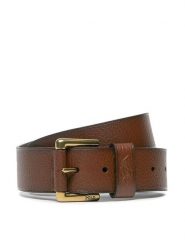 Polo Ralph Lauren Pasek 405898669002 Brązowy. Brązowe paski Polo Ralph Lauren, bez wzorów, ze skóry. Za 376.99 zł.