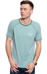 MĘSKI T-SHIRT MUSTANG ALEX C SNOW HEATHER 1009510 6430. Białe t-shirty Mustang, m, bez wzorów, bez kołnierzyka, bez ramiączek. W wyprzedaży za 39.99 zł.