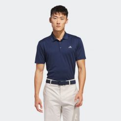 Koszulka polo do golfa z krótkim rękawem męska ADIDAS. Koszulki polo Adidas, m, bez wzorów, bez kołnierzyka, bez ramiączek. Za 169.99 zł.