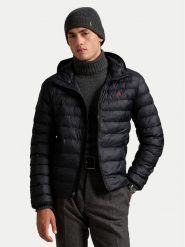 Polo Ralph Lauren Kurtka przejściowa 710955870002 Czarny Regular Fit. Czarne kurtki Polo Ralph Lauren, m, bez wzorów, z syntetyku, bez kaptura. Za 1,019.00 zł.