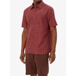 Koszula turystyczna męska Vaude Albsteig Shirt III. Czerwone koszule Vaude, m, bez wzorów, bez kołnierzyka, bez ramiączek. Za 203.99 zł.