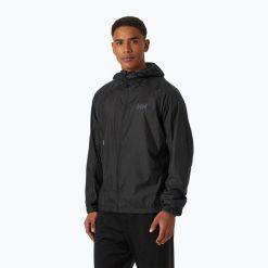 Kurtka przeciwwiatrowa męska Helly Hansen Rapide Insulator Wind. Czarne kurtki Helly Hansen, m, bez wzorów, z softshellu, bez kaptura. Za 922.00 zł.